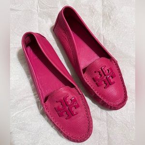 NWOT Tory Burch Lowell 2 Driver Loafer Pink 6